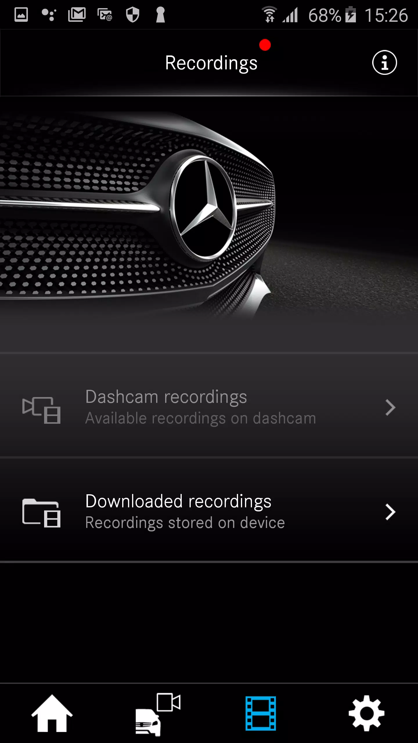 Mercedes-Benz Dashcam Скриншот 2