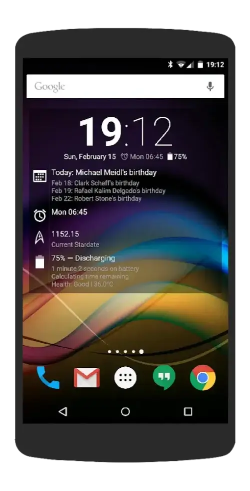 Chronus-Informations-Widgets Screenshot 4