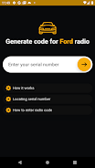 Ford radio code generator Captura de pantalla 1