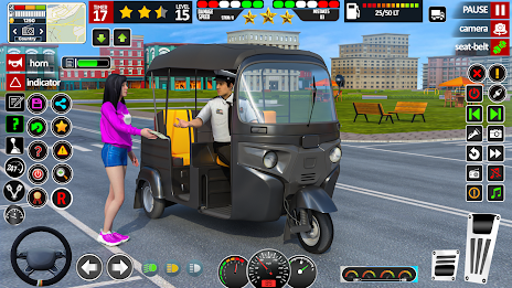 TukTuk Rickshaw Driving Games Captura de pantalla 1