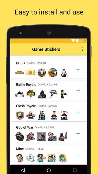 Game Stickers for Whatsapp 스크린샷 2