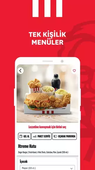 KFC Türkiye – Yemek Siparişi Capture d’écran 3
