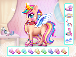 Unicorn Dress up Girls Game Captura de pantalla 4