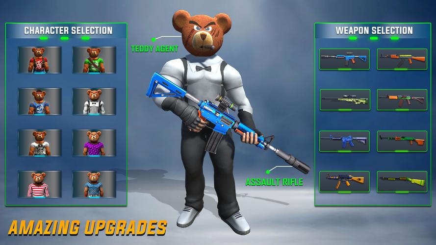 Teddy Bear Gun Shooting Game ဖန်သားပြင်ဓာတ်ပုံ 3