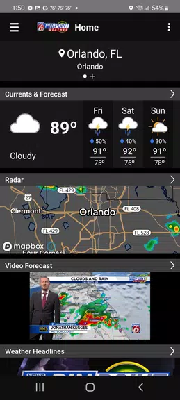 News 6 Pinpoint Weather - WKMG 스크린샷 1