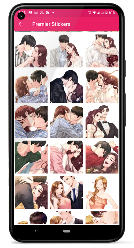 Kiss Me Love Stickers: Kiss Me Wallpaper ဖန်သားပြင်ဓာတ်ပုံ 3