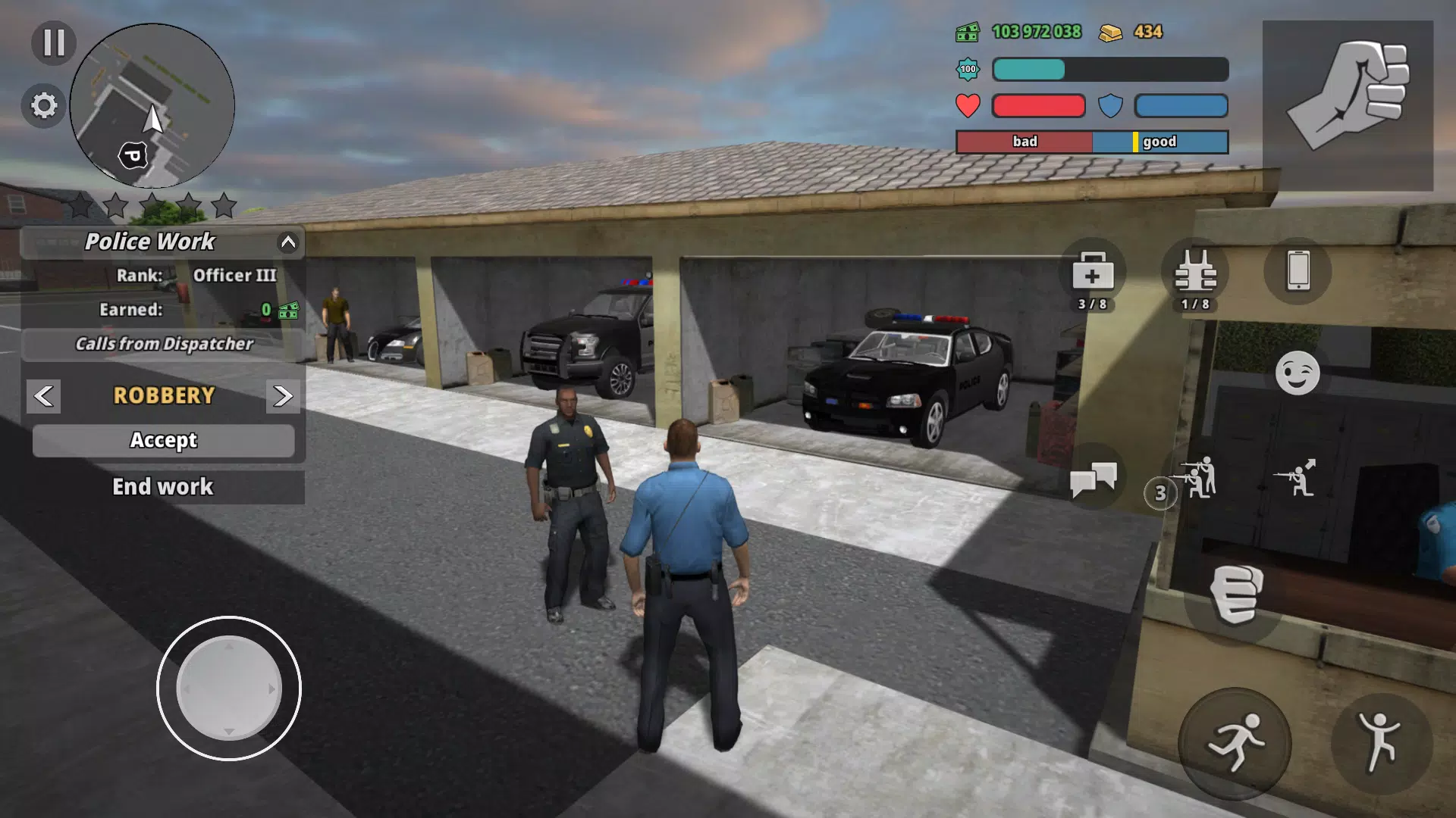 Police Cop Simulator. Gang War スクリーンショット 3