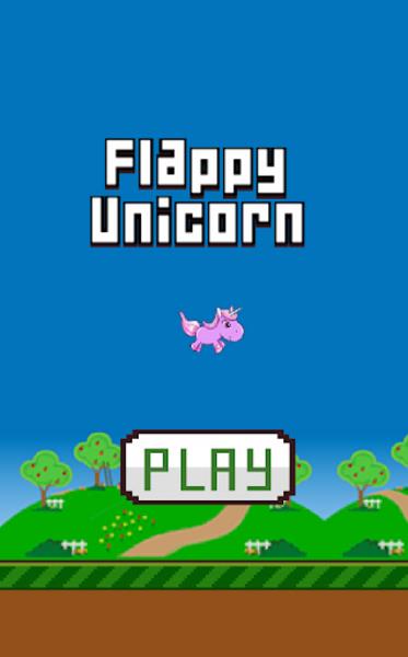 Flappy Unicorn 스크린샷 1