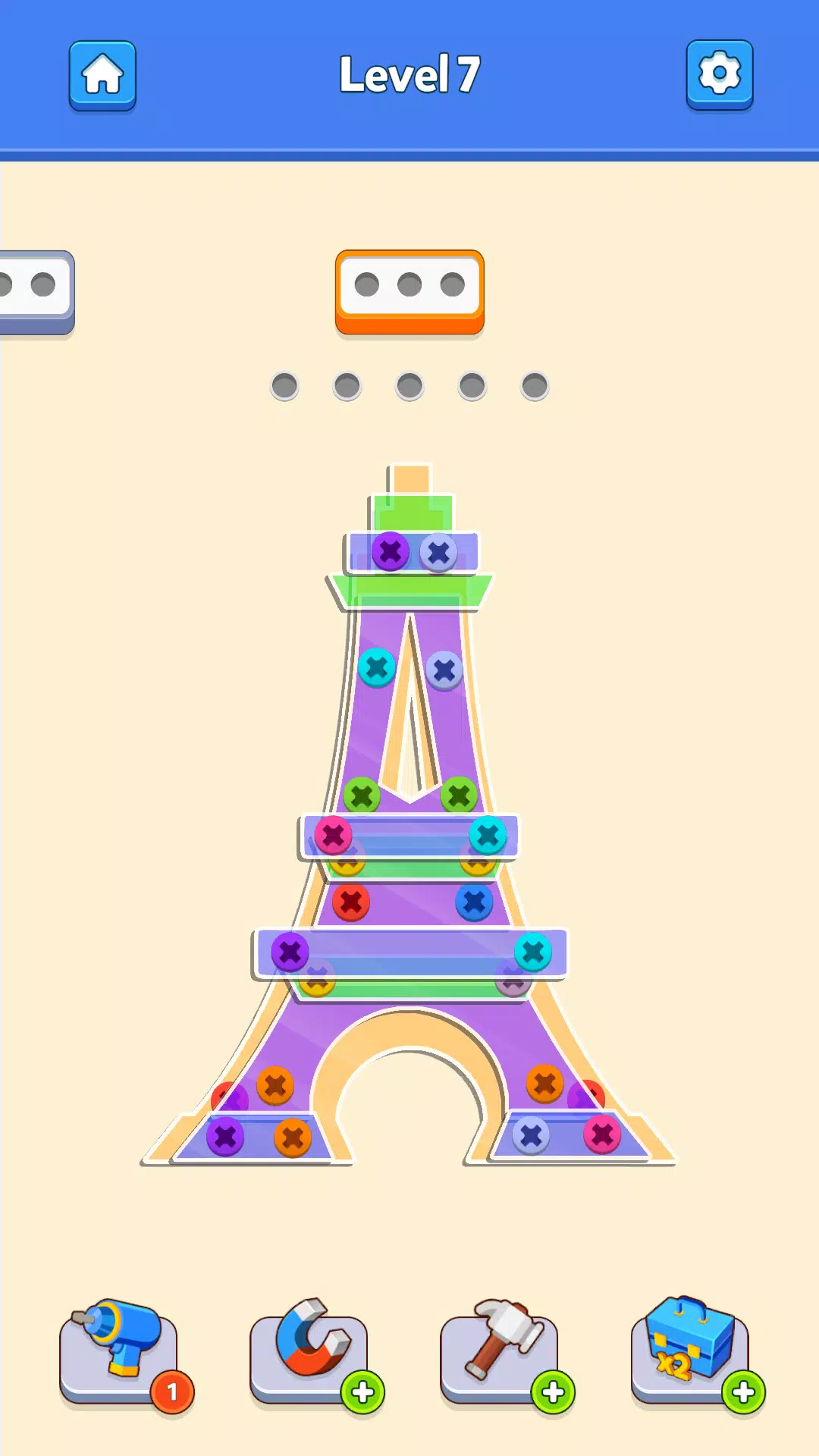 Screw Pin Jam Puzzle Nuts Bolt Скриншот 1