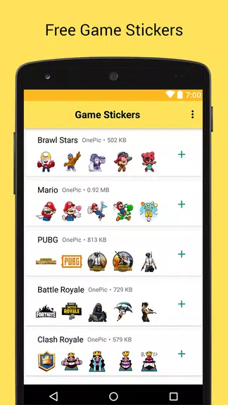Game Stickers for Whatsapp 스크린샷 1