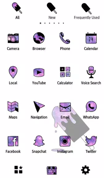 Popsicle Galaxy Theme Tangkapan skrin 3