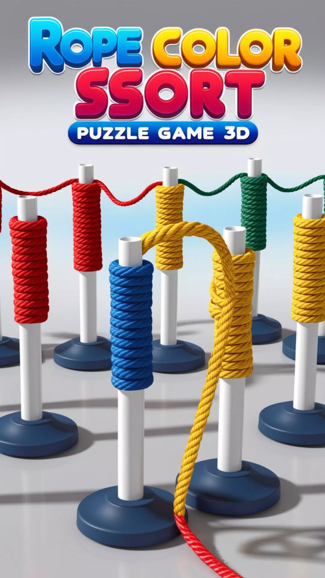 Rope Color Sort Puzzle Game 3D Captura de pantalla 4