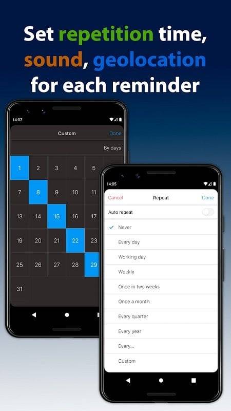 Schermata Reminders 1
