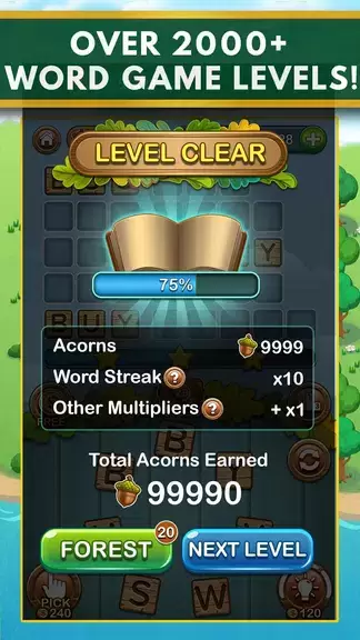 Word Forest: Word Games Puzzle Captura de pantalla 2