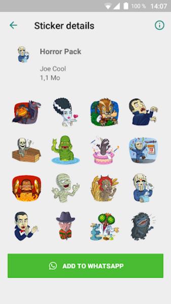 SpookyStickers Captura de pantalla 1