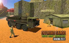 Offroad US Army Truck Driving Screenshot 3