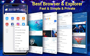 Web Browser & Fast Explorer Tangkapan skrin 3