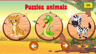 Puzzle animals for kids Schermafbeelding 1