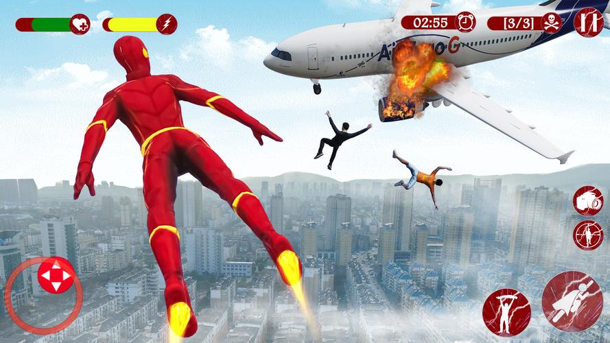 Super Speed: Flying Hero Games Ảnh chụp màn hình 3