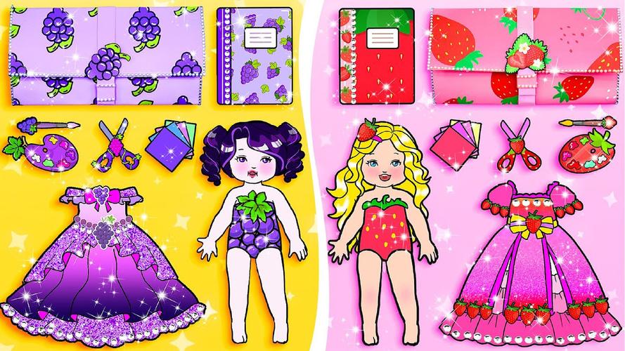 Paper Dolls Diary DIY Dress Up Captura de tela 1