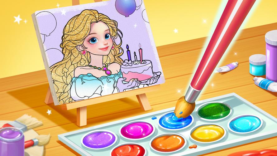 Princess Game Fantasy Coloring應用截圖第1張