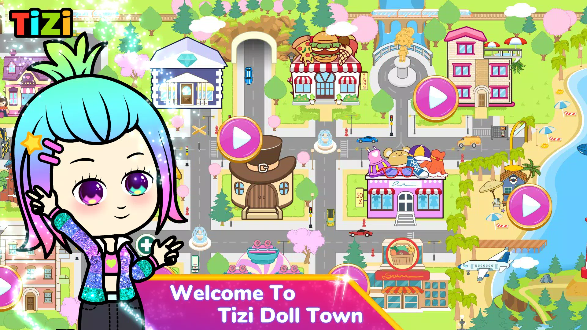 Tizi Town: Doll Dress Up Games スクリーンショット 1