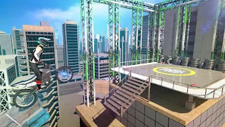 Bike Stunts 3D - Rooftop Chall Captura de tela 1