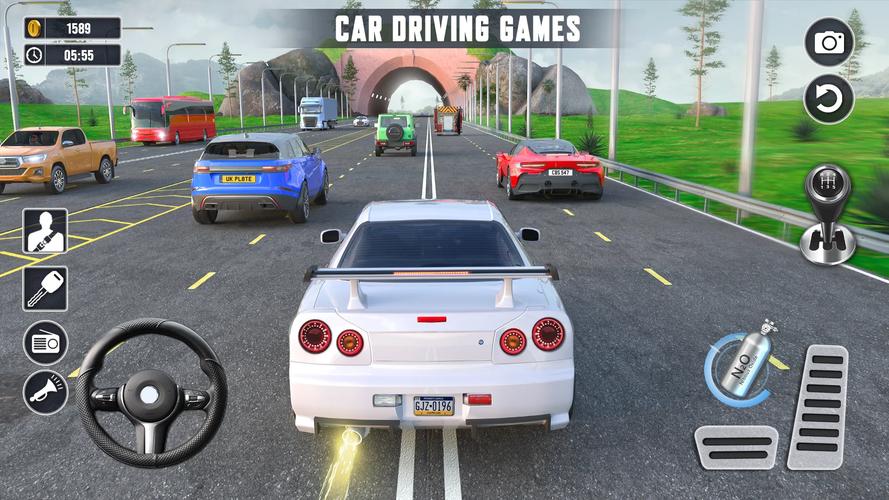 Real Highway Car Racing Games Schermafbeelding 1