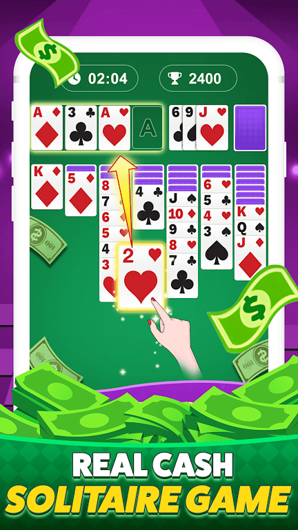 Solitaire Clash-Win Cash Screenshot 1