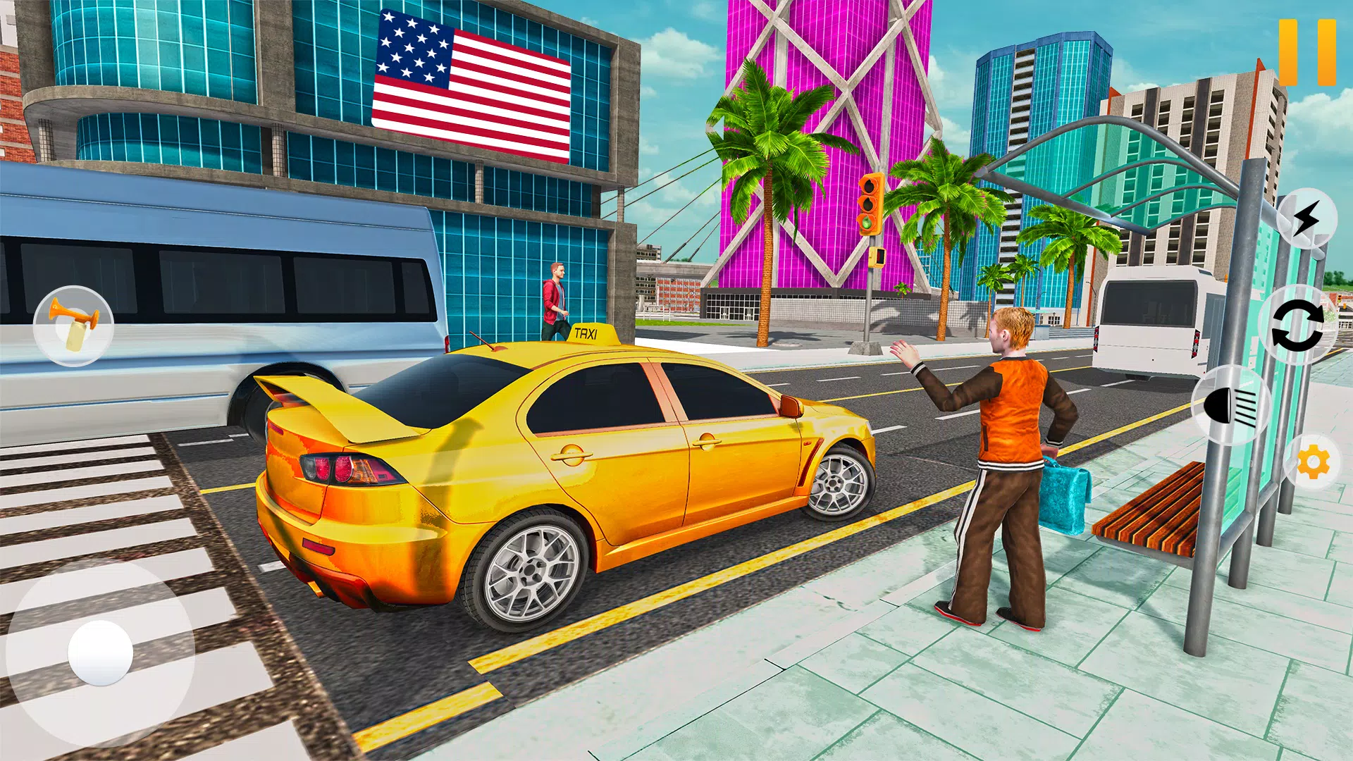 Taxi Car Driving : Taxi Sim 3D Screenshot 2