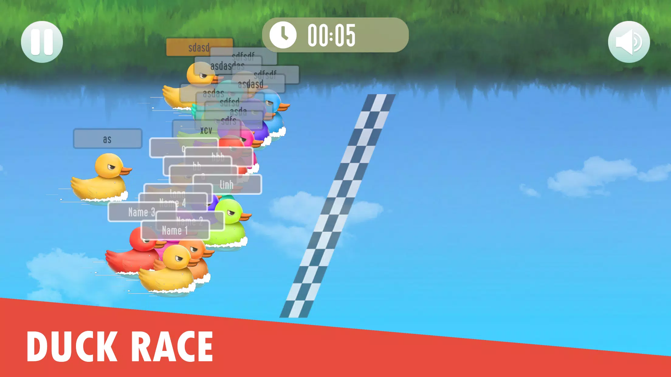 Duck Race: Name Picker Captura de tela 1