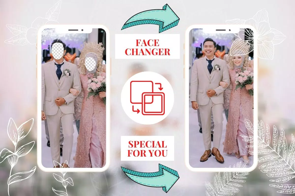 Hijab Couple Bridal Editor Tangkapan skrin 1