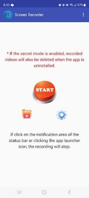 Simple Secret Screen Recorder Ảnh chụp màn hình 1