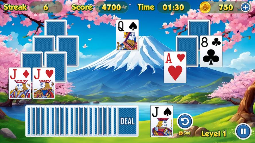 TriPeaks Solitaire Challenge 스크린샷 4