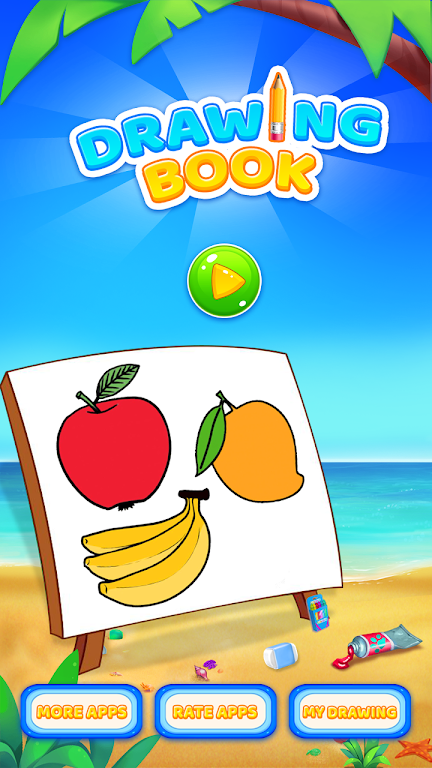 Fruits Coloring Book & Drawing Captura de tela 1