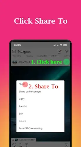 Repost - Video Downloader Tangkapan skrin 1