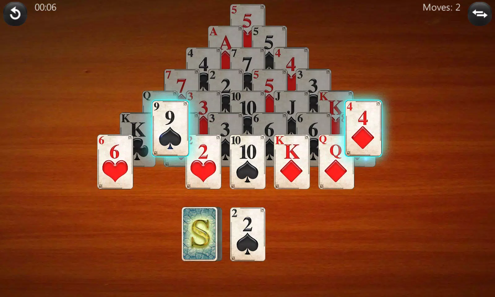 Pyramid Solitaire Screenshot 2