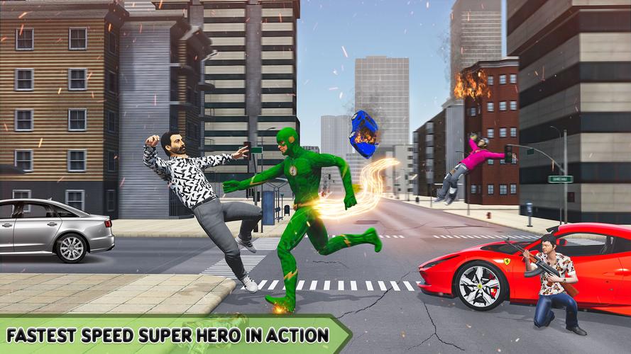 Super Speed: Flying Hero Games Schermafbeelding 4