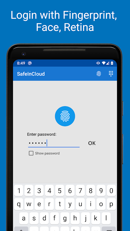 Password Manager SafeInCloud Mod Tangkapan skrin 1