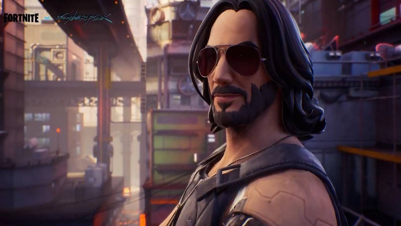 Apariencia Fortnite de Cyberpunk's V Snubs