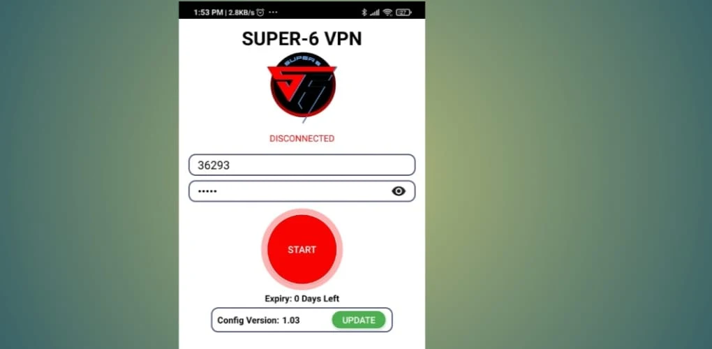 SUPER 6 VPN Screenshot 1