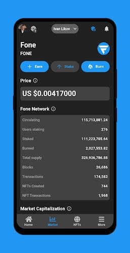 Fone Network AI, Earning, NFTs Скриншот 2