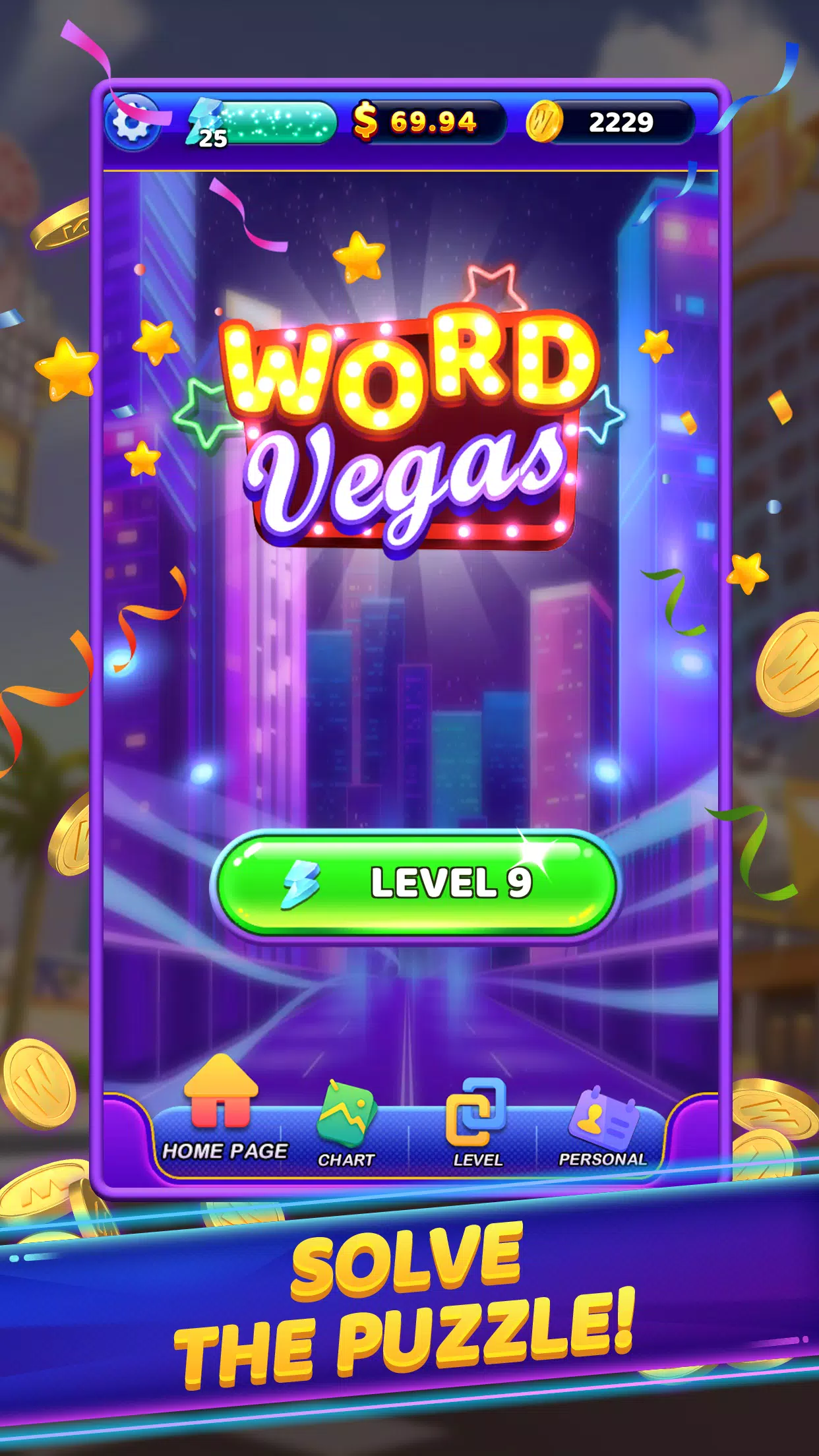 Word Vegas Captura de pantalla 1