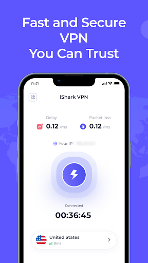 iSharkVPN - Secure & Super Vpn Ảnh chụp màn hình 2