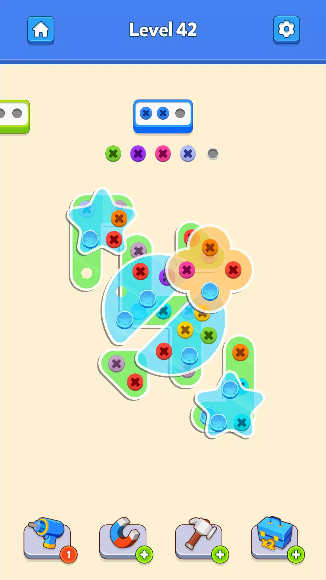 Screw Pin Jam Puzzle Nuts Bolt Скриншот 4