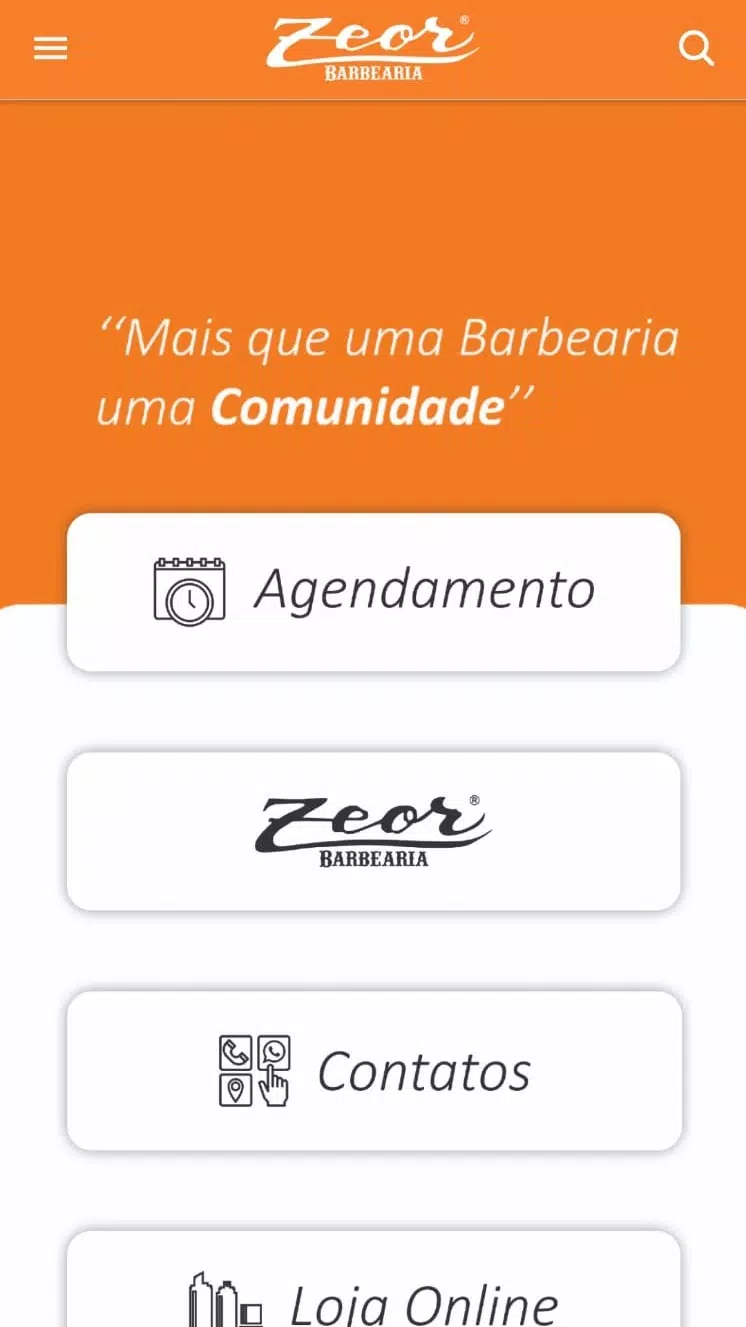 ZEOR Barbearia Captura de tela 2