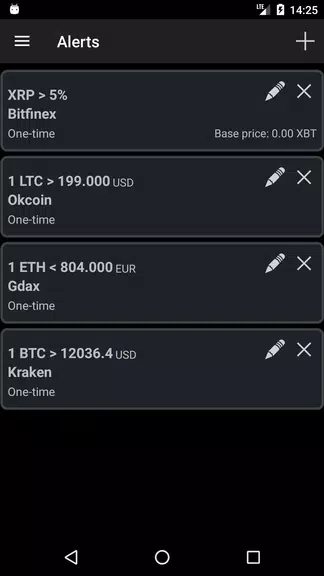 Bitcoin Ticker Widget Captura de pantalla 4