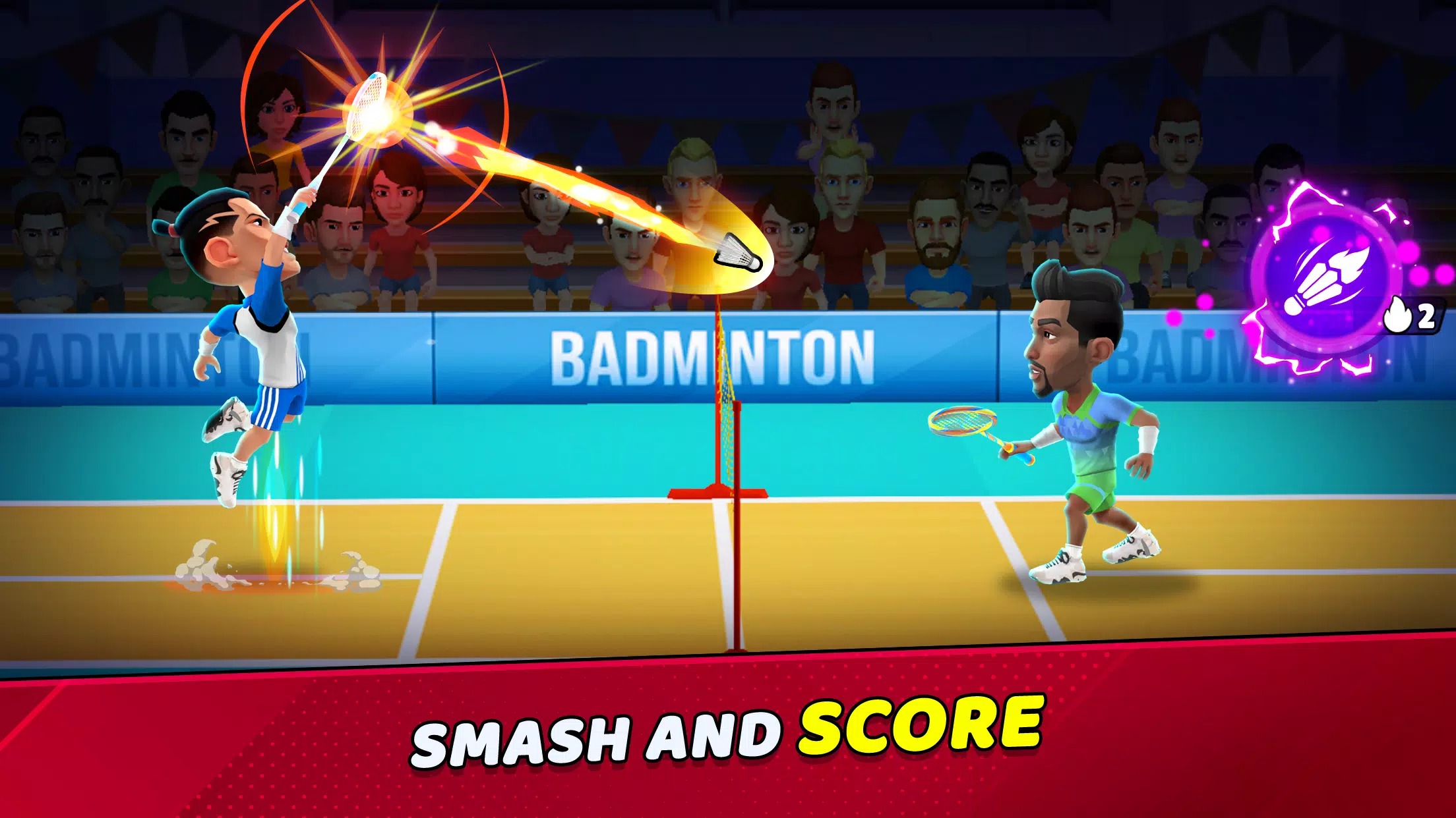 Badminton Clash 3D Captura de tela 1