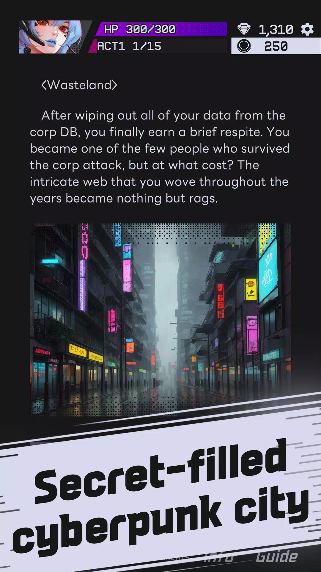 Phantom City: Text RPG Screenshot 3