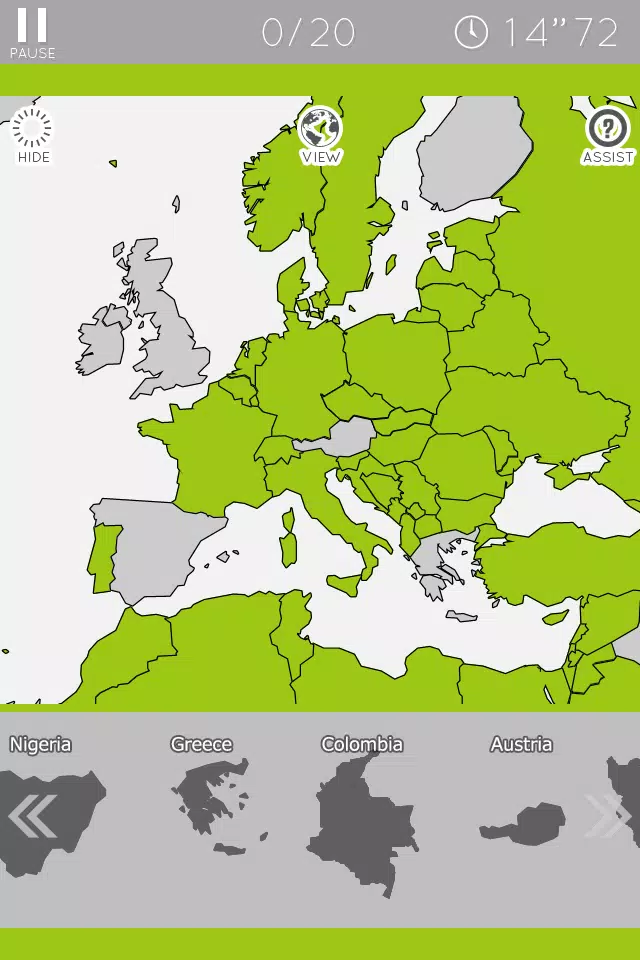 E. Learning World Map Puzzle Ekran Görüntüsü 4